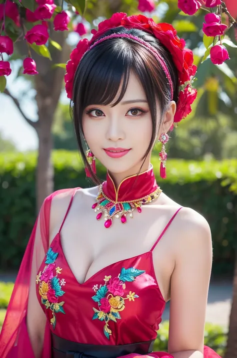 (masterpiece:1.4), (best quality:1.4), ultra high res, ultra high resolution, ((detailed facial features)), HDR, (realistic, photorealistic, photo-realistic:1.37), full body Esbian, sexy Vietnamese model, (-anime), vivid colors, ((vivid colors multicolor (...