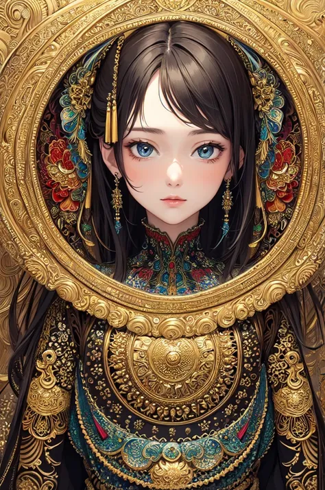 (masterpiece, Highest quality, Highest quality, Official Art, beautifully、aesthetic:1.2), (One girl), Very detailed,(Fractal Art:1.3),colorful,Most detailed