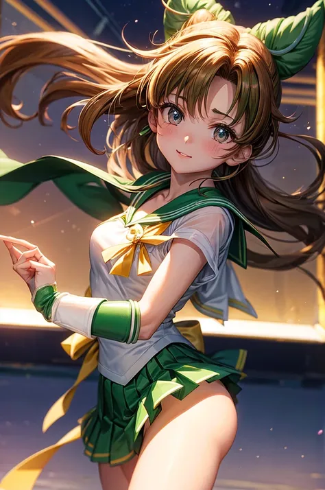 裸のSailor Jupiter、Sailor Jupiter、Don&#39;t wear clothes、She&#39;s naked、I can see her 、I can see the pussy、She&#39;s not wearing any clothes、Nipples are visible