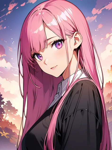 anime、Korean、super fine illustration,(((beautiful fine hair))),(((beautiful fine face))),(((beautiful fine background))),Pink Hair、Straight Hair、
