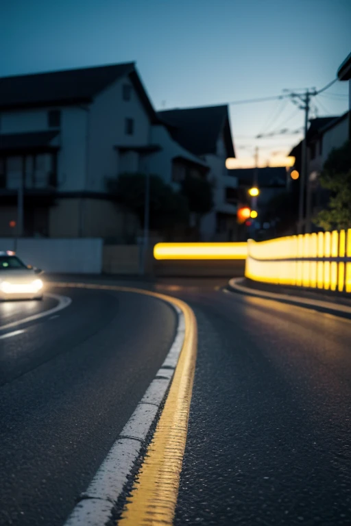 A road made up of a variety of colorful and healthy foods, such as fruits, vegetables and grains, that leads the eye to a point of light on the horizon, symbolizing the inner and outer glow that good food can provide, Minimalism, cinematic lighting, motion...