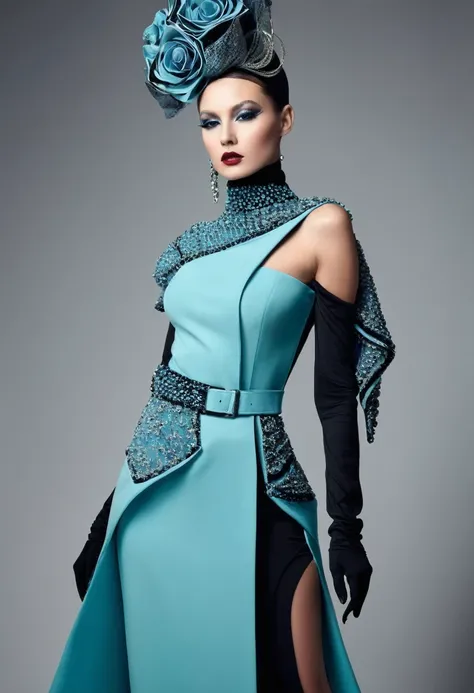 Beautiful sexy  woman, beautiful avant garde style, full length , beautiful clothes ,accessories 