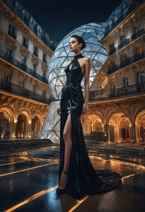 Ultra-detailed, surreal pieces explored through a technology-art focused lens. Ultra-realistic paranormal phenomenon. An unbelievable event. floating architecture. Dramatic lighting, dynamic angles, and storytelling evoke cinematic emotions. special visual...