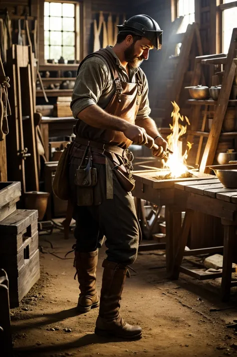 Whose being a blacksmith heading off on adventure