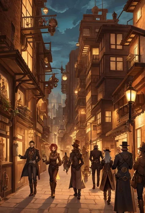 steampunk city RPG