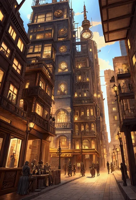 steampunk city RPG