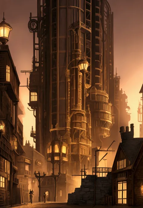 steampunk city RPG