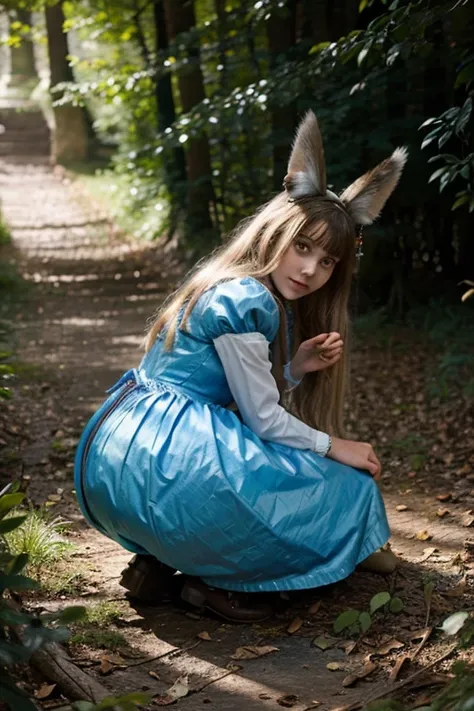 Alice in Wonderland, Magical creatures around you, Masterpiece, detailed