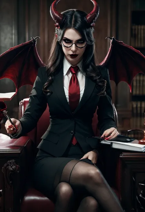 a demonic succubus lawyer woman