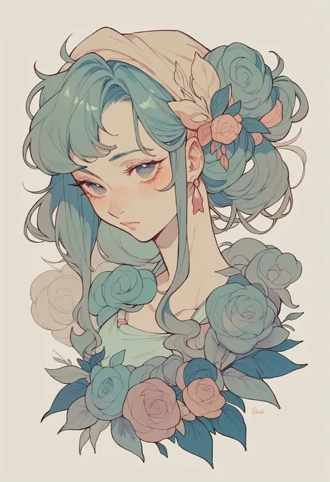 Dreamy pastel color palette 