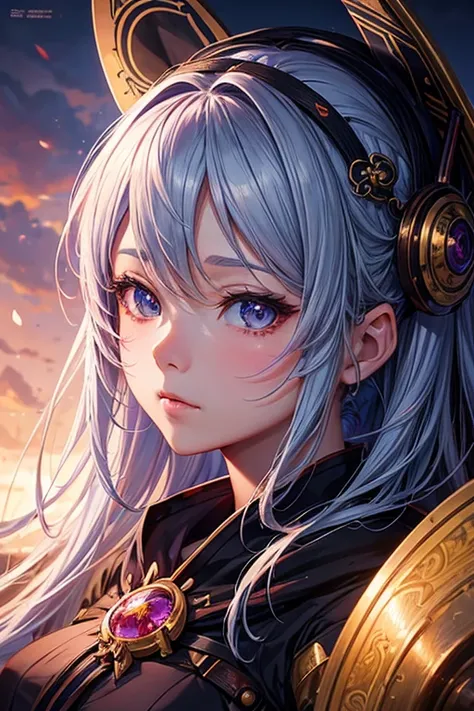 a closeup of a person and a bow, artwork in the style of guweiz, Stunning anime face portrait, guweiz, Kawaii realistic portrait, fanart best artstation, detailed portrait of an anime girl, cute anime girl portraits, portrait anime girl, cute detailed digi...