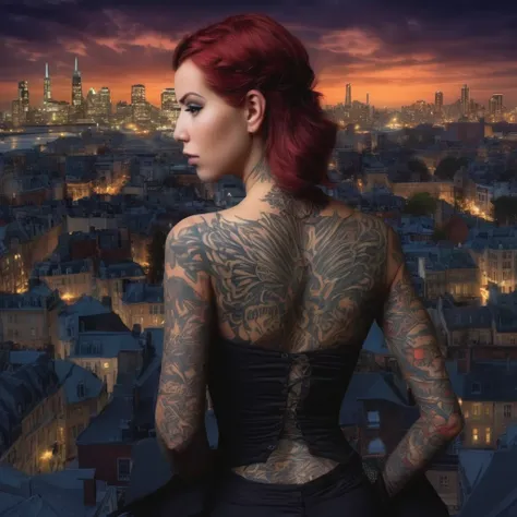 Laurence Bedard, a gritty detective adorned with intricate tattoos, haunted by the shadows of the city, uncovers a hidden world of magic and mystery