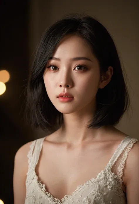 top quality, realist, very delicate and beautiful, Heroin vs villains photos , Professional lighting, facial lighting, depth of field, single focal, whole body, 1 woman, (pureerosface_v1: 0.33), (ulzzang-6500: 0.33),