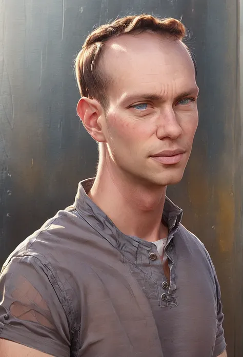 a man in the style of Aaron Jasinski,male portrait illustration,detailed face,intricate details,realistic,digital art,masterpiece,(best quality,masterpiece:1.2),ultra-detailed