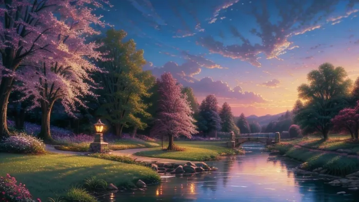 (magical pretty Sky blue stream overlay scene), (Sky), (cloud), Soft lighting, Clean background, beautiful Sky scenery, masterpiece, high quality, Beautiful graphics, High Detail,By Thomas Kinkade (Thomas Kincaid) Draw the, Art Station, Clear focus, Inspir...