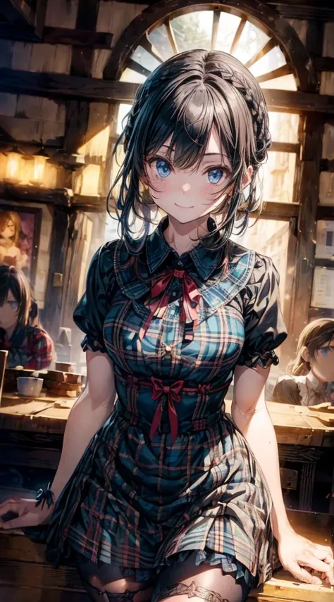 (Tabletop.Highest quality).(Dynamic Angle). (Amazingly detailed CG paintings),(Perfect image)、Comic Strip.shape.One Girl.Detailed face、Perfect Face.Delicate face、Textured skin、Black Hair.length、((Beautiful Blue Eyes)).Delicate and beautiful eyes、The eyes a...