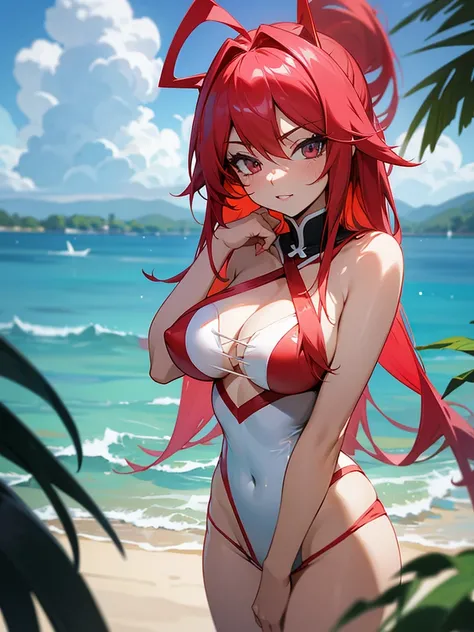 Rias Gremory as a lolii in swim suit