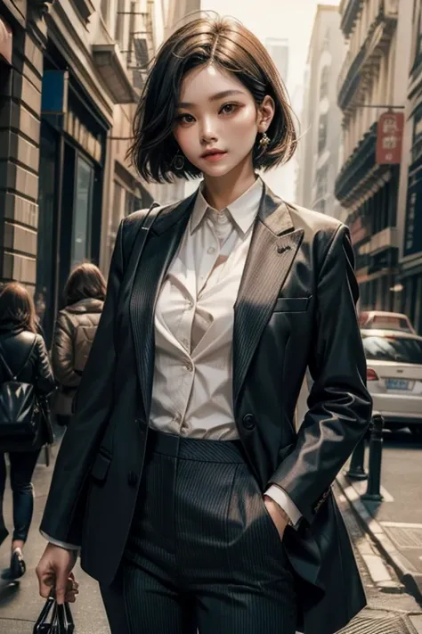 Woman in suit　The beauty of a suit、pants suit