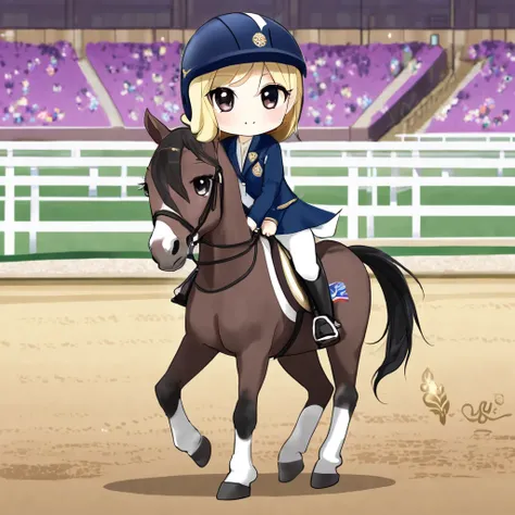 chibi, cute, Olympic Equestrian