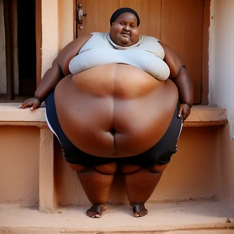 Extremely Morbidly Obese Kenyan girl