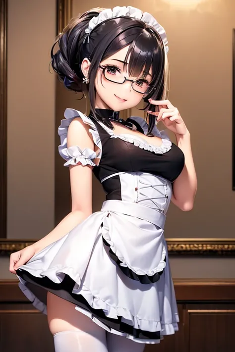 #基本 
A girl is posing for a photo, ((One Girl)), (((Baby Face:1.2)) + ((cute:1.3))), 
#A girl is posing for a photo, ((One Girl)), (((Baby Face)) + ((cute)) + 16 years old), 
break 

#Clothing Accessories 
(((Black and white)Gothic Lolita style maid outfit...