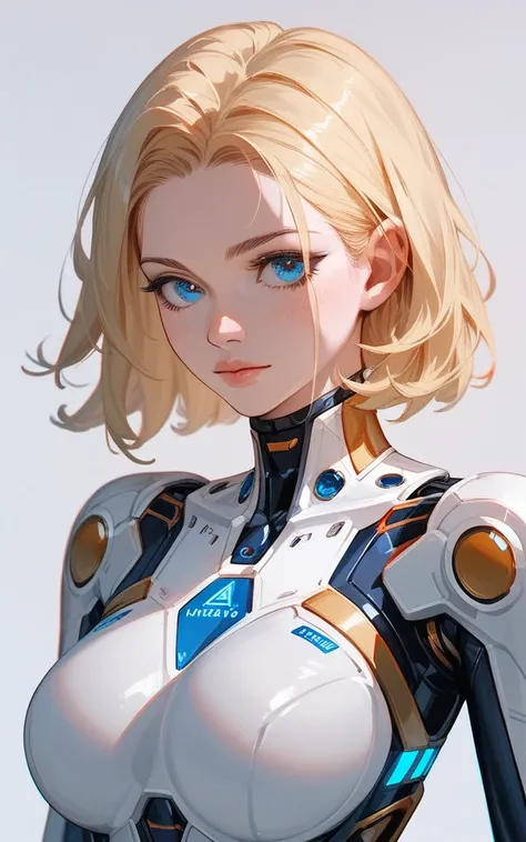 girl, golden ultron suit, blonde, blue eyes, Hyper Realistic, masterpiece