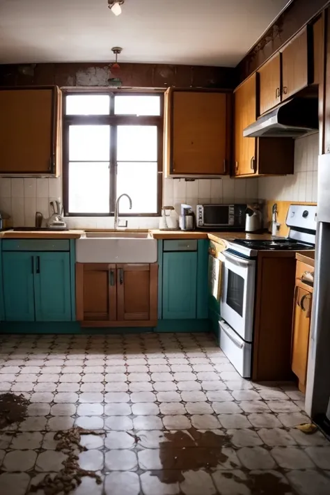 Abandoned house、kitchen