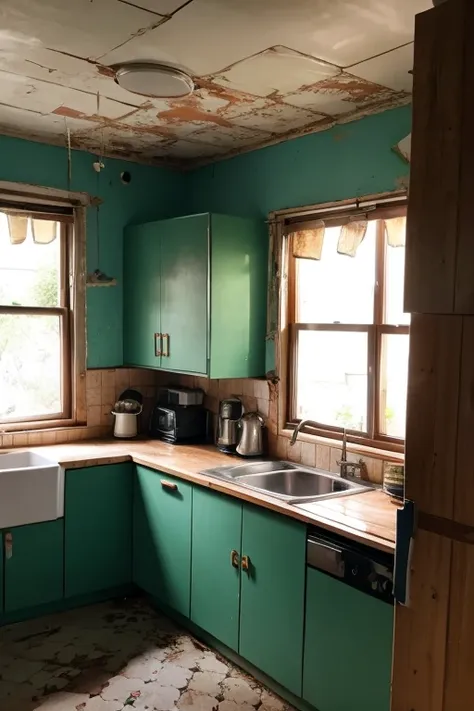 Abandoned house、kitchen