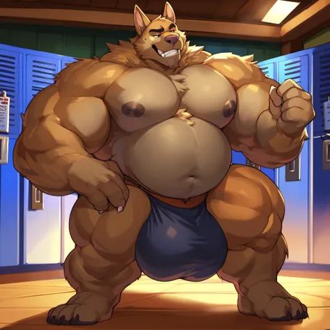 Epic Adventure Citizen Zootopia manga style, Casual Hunter x Hunter zootopia Character, Zootopia Monsters Dungeons and Dragons Legendary quest style, A poor villager wearing a loincloth, Real life, Anime serie, Anime character, Obese muscle Obese Sumo wres...