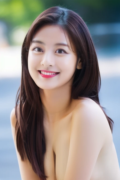 jihyo,one girl,woman,complex 3d render super detailed, smile, portrait of beautiful woman, atmospheric portrait, impressive feat...