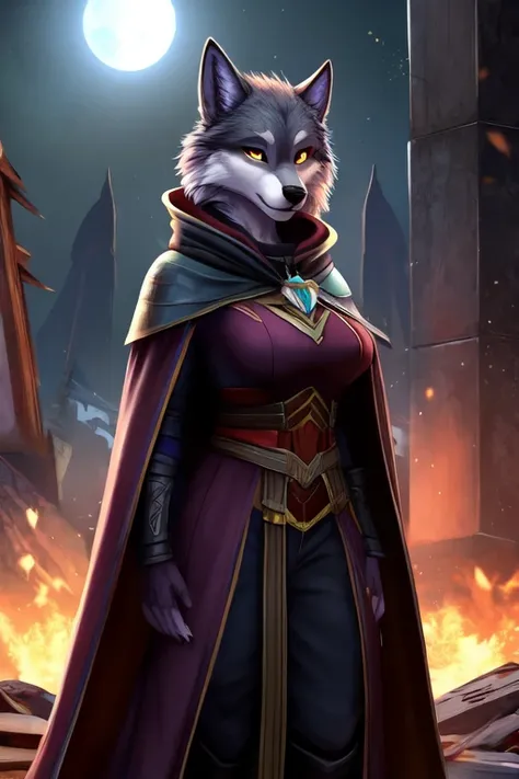 Furry, Wolf, Female, Fantasy, Destiny 2 the game, Destiny 2 Hunter, Cloak, Bow,