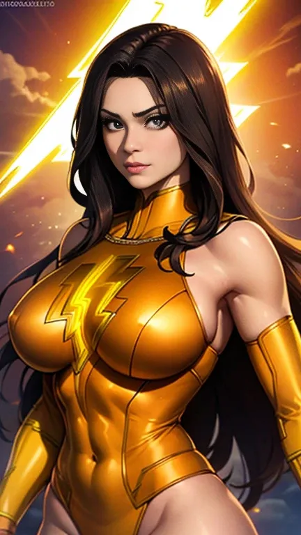 Mary marvel  has large breasts 