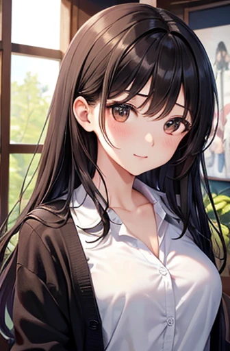 ((Highest quality)),(超High resolution),(Very detailed),(Detailed Description),((The best CG)),(A masterpiece of art),Ultra-detailed art,Amazing painting art,(Art with precise detail:1.5), Portraiture:1.6,Bust Shot:1.4,(1 female:1.5),Beautiful and well-prop...