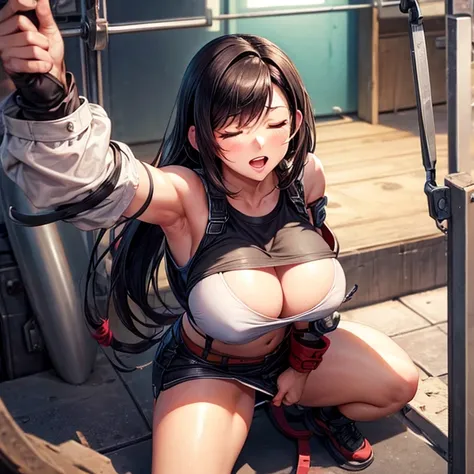 Huge penis　Sleeping on the operating table　　　　　　　Tifa Lockhart　　