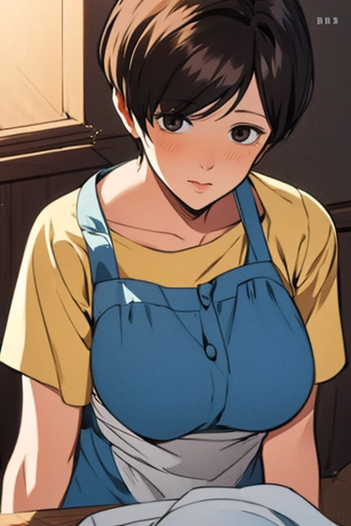 mother,Married Woman,apron,Black Hair,kind,short hair,Berry Short,Short Hair,Short hair,Short Hair
