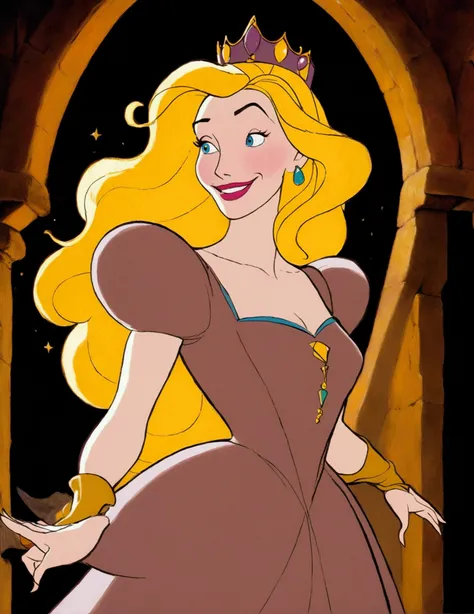 Cate Blanchett, age 25, is in costume as Princess Daphne from video game Dragons lair. Damsel in distress, dramatic poses, overly sexual, dangerous dungeon setting
