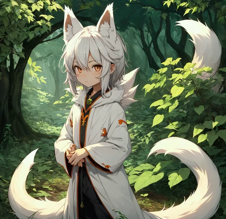 cute fox boy spirit of the forest