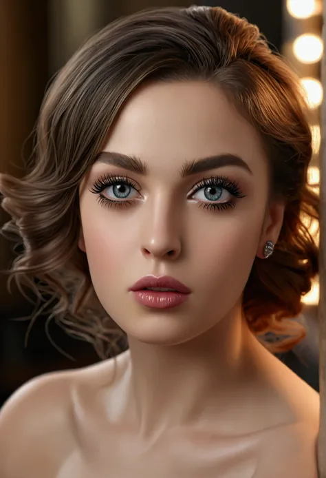 (best quality,4k,8k,highres,masterpiece:1.2),ultra-detailed,(realistic,photorealistic,photo-realistic:1.37),beautiful detailed eyes,beautiful detailed lips,extremely detailed eyes and face,longeyelashes,naked woman,standing pose,studio lighting,bokeh backg...