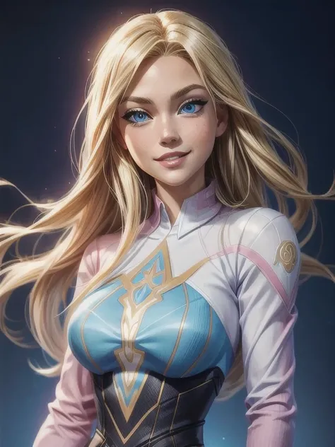 arafed image of a woman with long blonde hair and blue eyes, style artgerm, extremely detailed artgerm, artgerm style, artgerm. anime illustration, artgerm portrait, graphic artist artgerm, artgerm. high détail, in the style artgerm, artgerm jsc, Betty Coo...