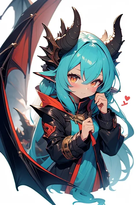 A cute dragon girl. 