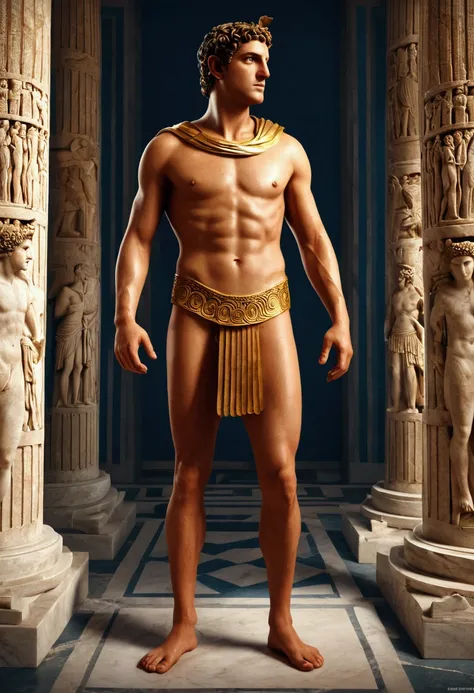 Ancient Greek Art, by dan wiz, full body, cinematic still, (best quality, masterpiece, photorealistic), very aesthetic, perfect composition, intricate details, ultra-detailed, vivid colors