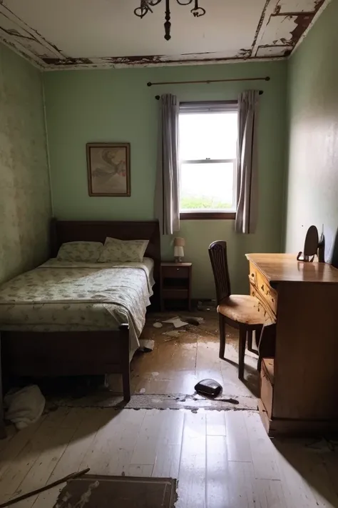 Abandoned house、Bedroom