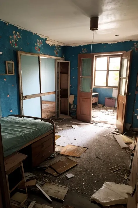 Abandoned house、Bedroom