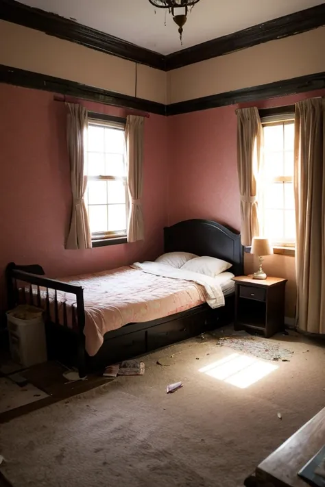 Abandoned house、Bedroom