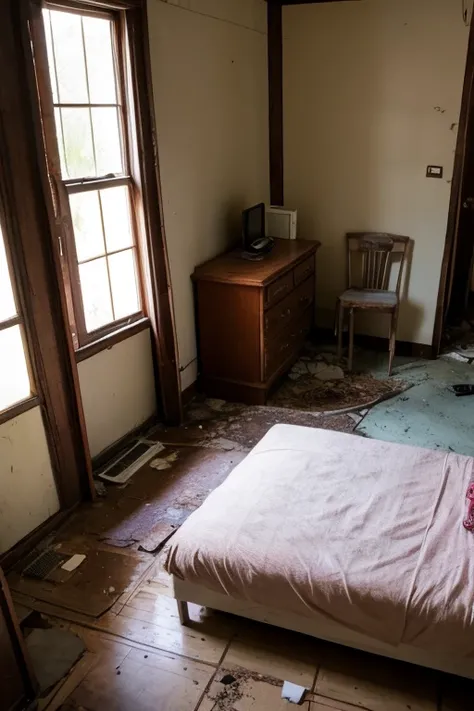 Abandoned house、Bedroom