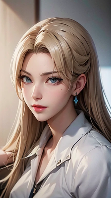 Mercy from Overwatch, character Portraiture, Portraiture, close, Concept Art, Intricate details, Very detailed, Mobius style