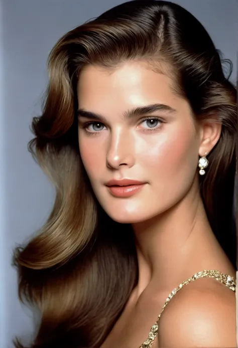  Young 16 year old Brooke shields ((looking very beautiful)) ((((very beautiful face))))