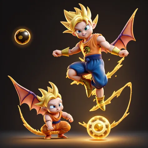 Get rich quick　Light　darkness　Dragon Ball Gold　transparent　
