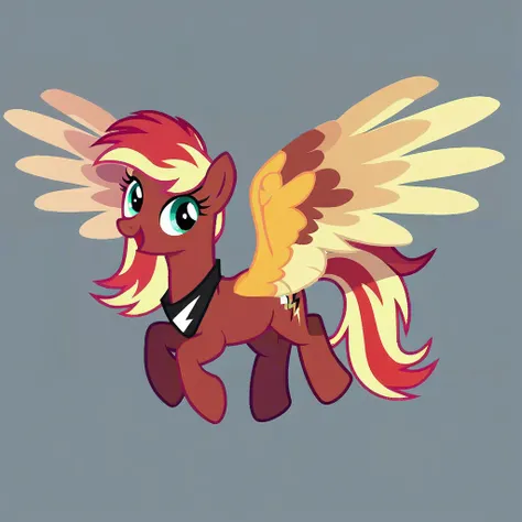 score_9, score_8_up, score_7_up, score_6_up, score_5_up, score_4_up, show accurate, full body, simple background, feral pony, female pony, cute appearance, competitive look, cutiemarck of a cloud with lightning, pegasus, original character