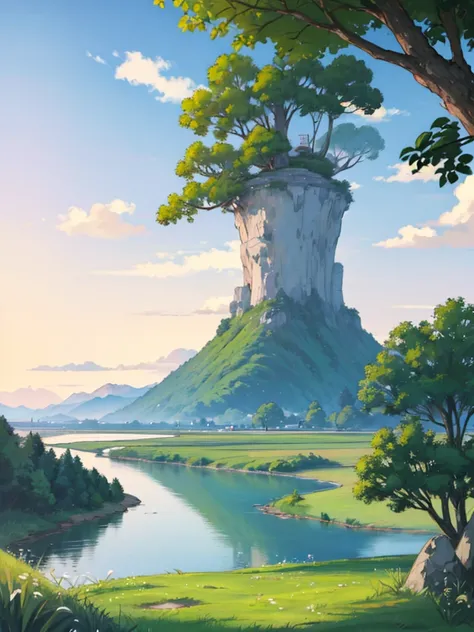 ((anime風景壁紙: 1.2, Width 672, Beautiful Art UHD 4K: 0.8), (anime country landscape, anime nature, anime), anime cloud, Landscape painting, Spectacular landscapes), (anime style art style, Detailed landscape, Beautiful fluffy clouds: 1.2, Landscape Backgroun...